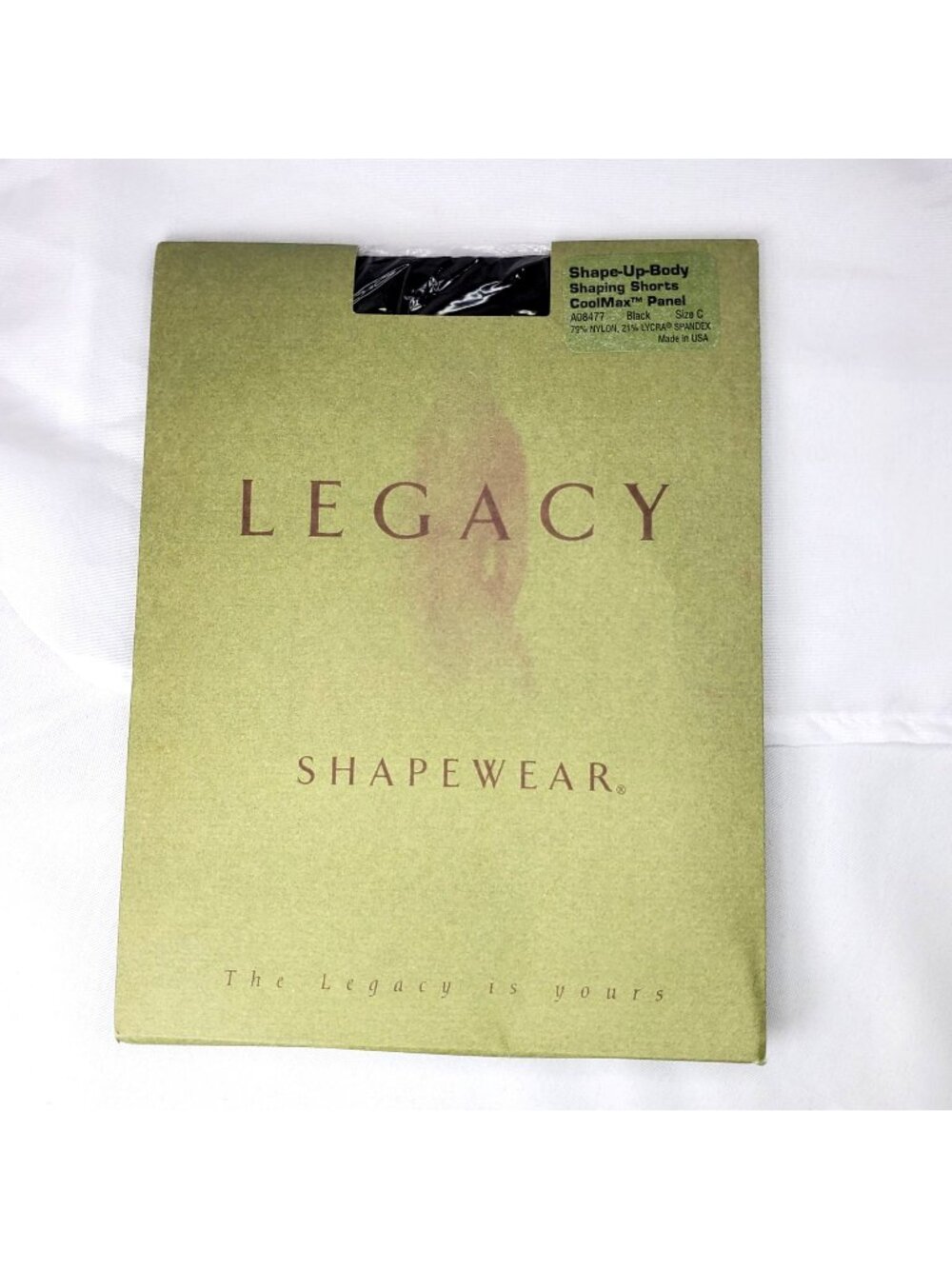 Legacy Shape-Up-Body Shaping Shorts CoolMax Panel Size C Black A08477